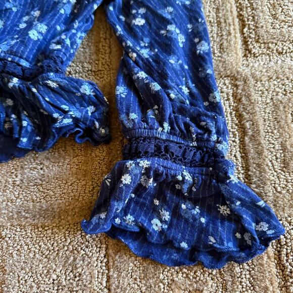 Justice - Girls Top - Floral Long Sleeve - Size 12 - Picture 4 of 8